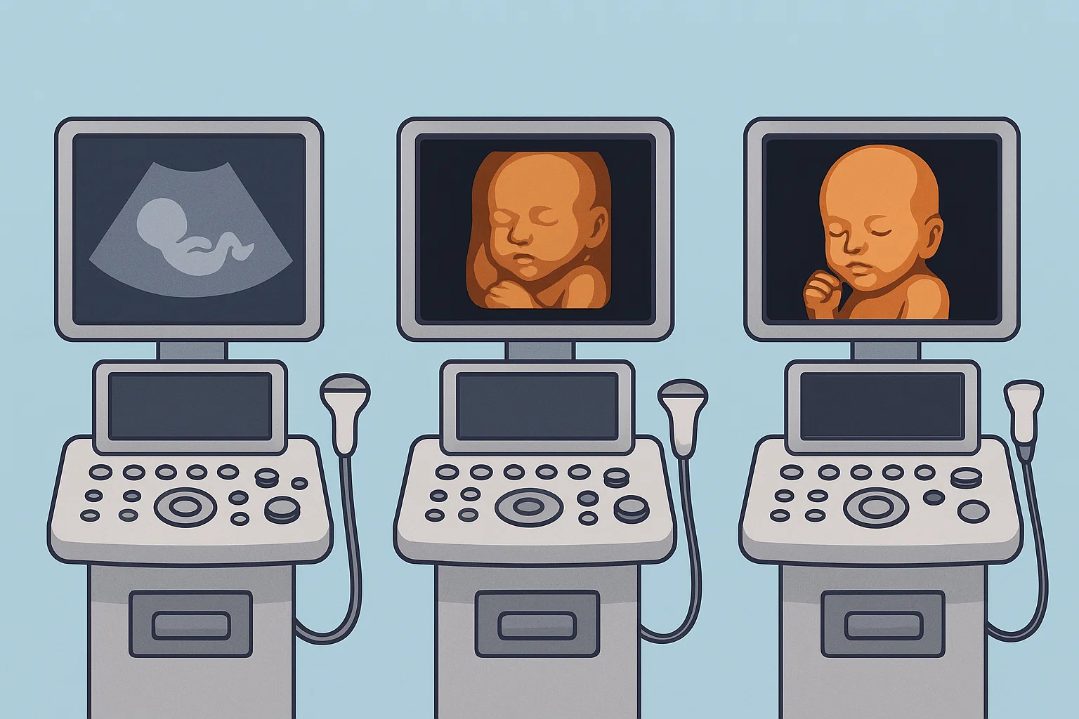 تفاوت سونوگرافی دوبعدی، سه‌بعدی و چهاربعدی