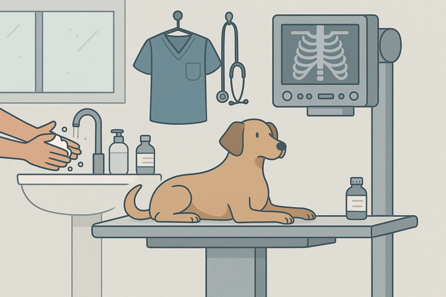 اقدامات قبل از رادیولوژی حیوانات